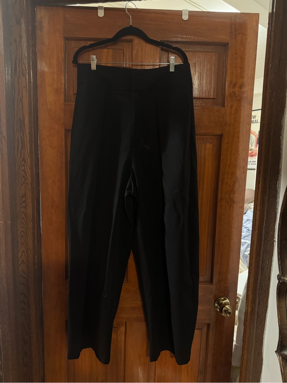 Zara Black High-Rise Barrel Fit Trousers - Picture 4 of 13